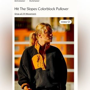 Free People Colorblock Pullover